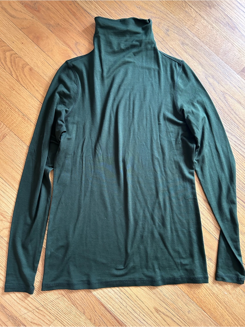 Carlisle Collection Forest Green Turtleneck 94% silk